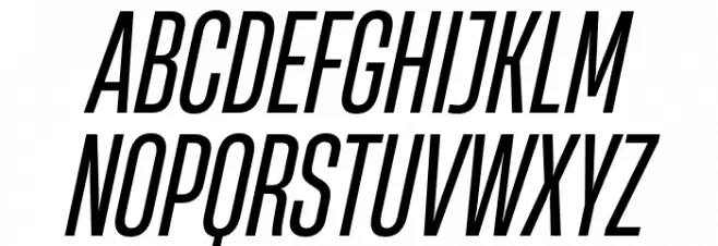 HeadingNow Trial 34 Regular Italic Fonte MAIÚSCULAS