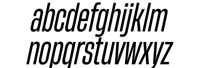 HeadingNow Trial 34 Regular Italic Font LOWERCASE