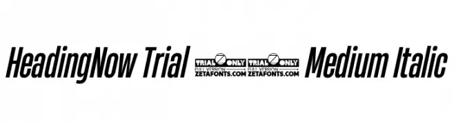 HeadingNow Trial 35 Medium Italic  baixar fontes gratis