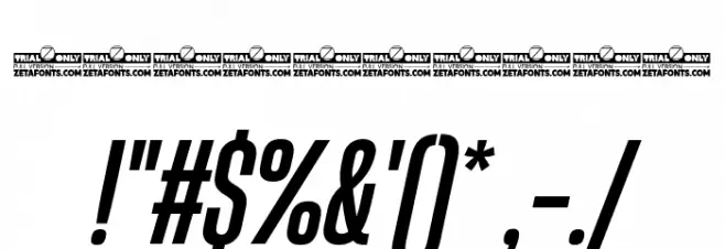 HeadingNow Trial 35 Medium Italic Font OTHER CHARS