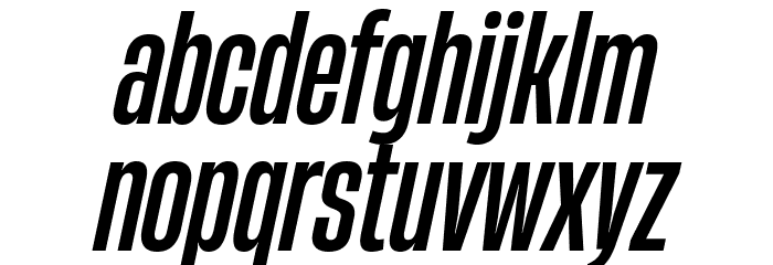 HeadingNow Trial 35 Medium Italic Font LOWERCASE