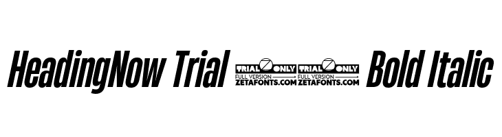 HeadingNow Trial 36 Bold Italic  Скачать бесплатные шрифты