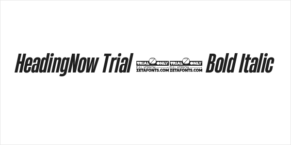 HeadingNow Trial 36 Bold Italic Logo