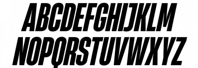 HeadingNow Trial 37 Extrabold Italic フォント 大文字