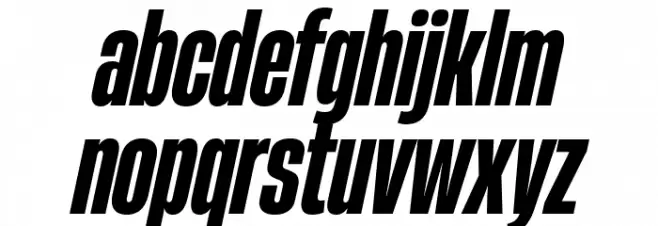 HeadingNow Trial 37 Extrabold Italic Schriftart Kleinbuchstaben