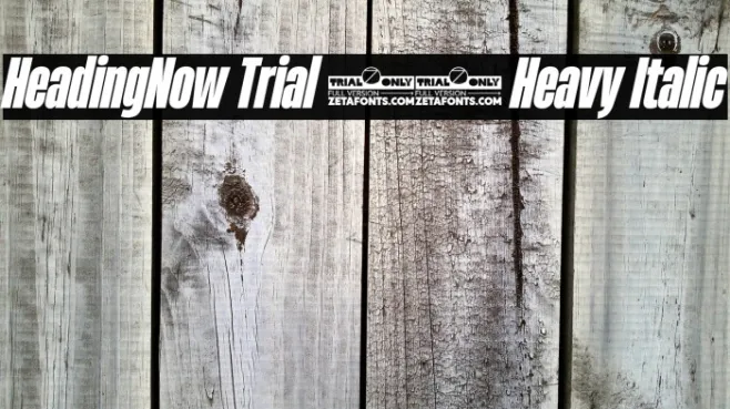 HeadingNow Trial 38 Heavy Italic Example 1