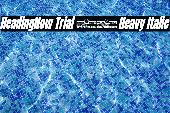 HeadingNow Trial 38 Heavy Italic Example 2