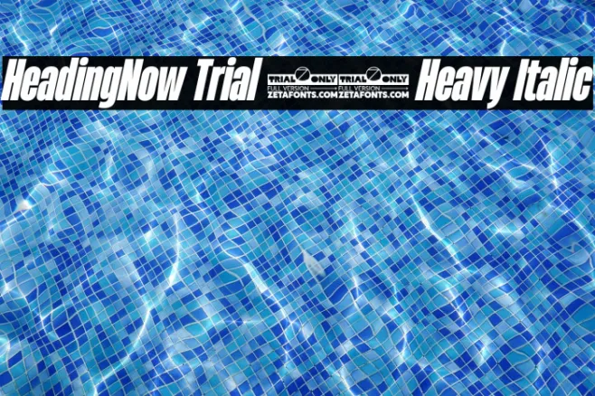 HeadingNow Trial 38 Heavy Italic Example 2