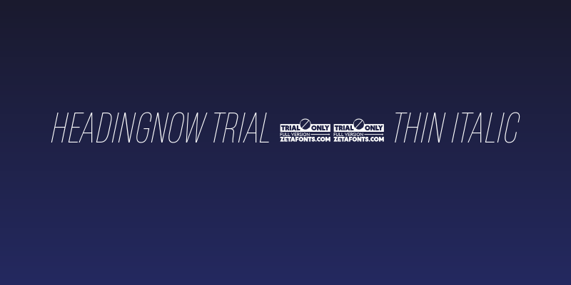 HeadingNow Trial 41 Thin Italic Social Header