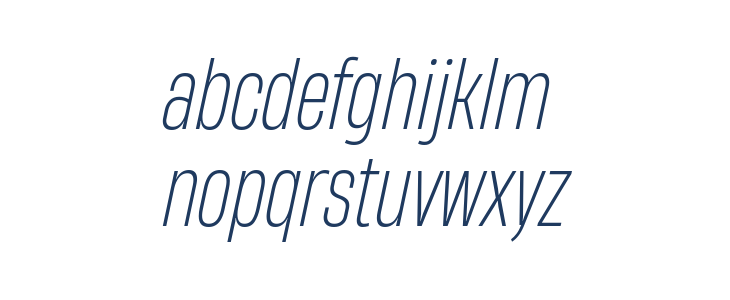 HeadingNow Trial 42 Light Italic Lowercase