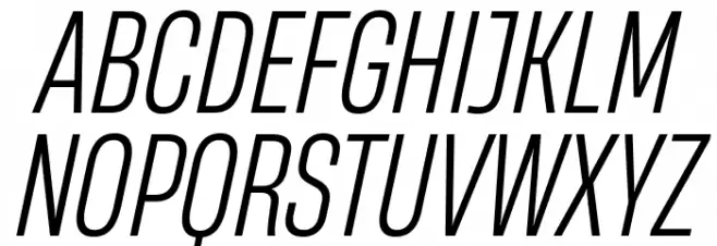 HeadingNow Trial 43 Book Italic Шрифта ВЕРХНИЙ