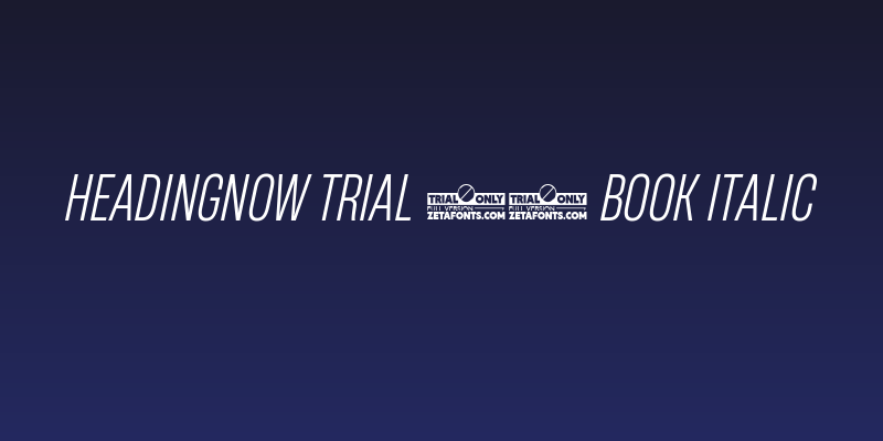 HeadingNow Trial 43 Book Italic Social Header