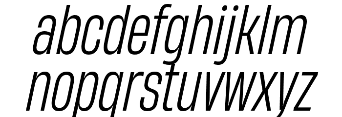 HeadingNow Trial 43 Book Italic Font LOWERCASE