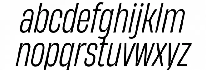 HeadingNow Trial 43 Book Italic 字体 小写