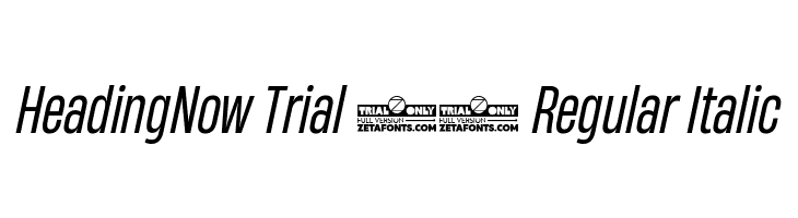 HeadingNow Trial 44 Regular Italic  Descarca Fonturi Gratis