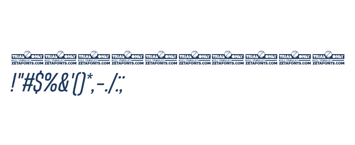 HeadingNow Trial 44 Regular Italic Other Characters