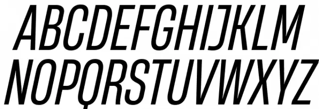 HeadingNow Trial 44 Regular Italic Fonte MAIÚSCULAS