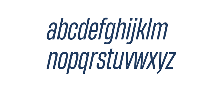 HeadingNow Trial 44 Regular Italic Lowercase