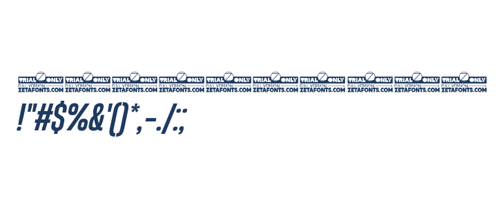 HeadingNow Trial 45 Medium Italic Other Characters