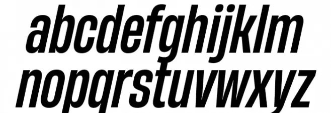 HeadingNow Trial 45 Medium Italic 字体 小写