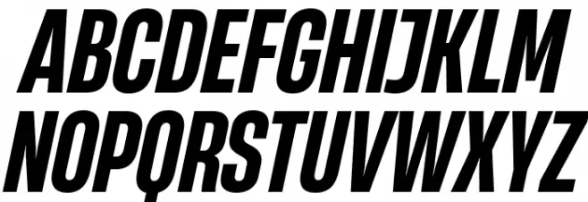 HeadingNow Trial 46 Bold Italic Шрифта ВЕРХНИЙ