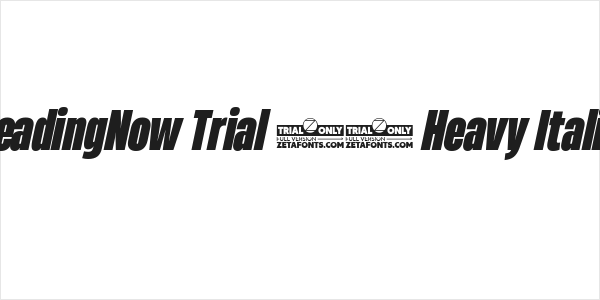 HeadingNow Trial 48 Heavy Italic Logo