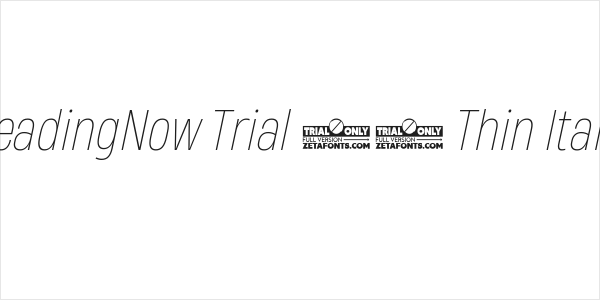 HeadingNow Trial 51 Thin Italic Logo