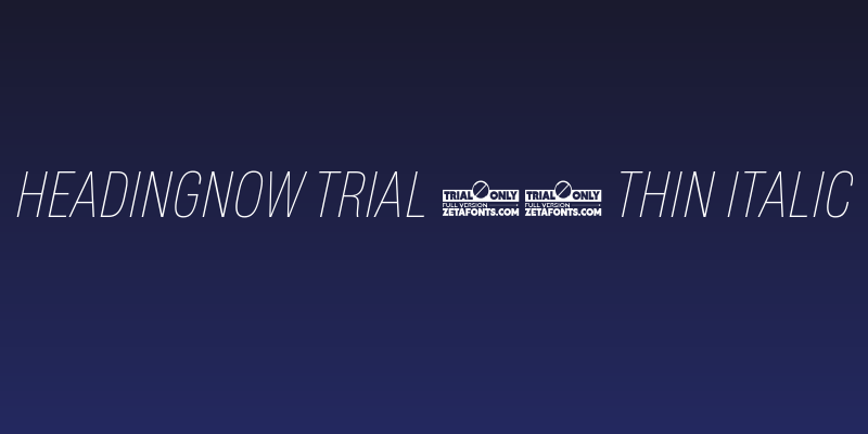 HeadingNow Trial 51 Thin Italic Social Header