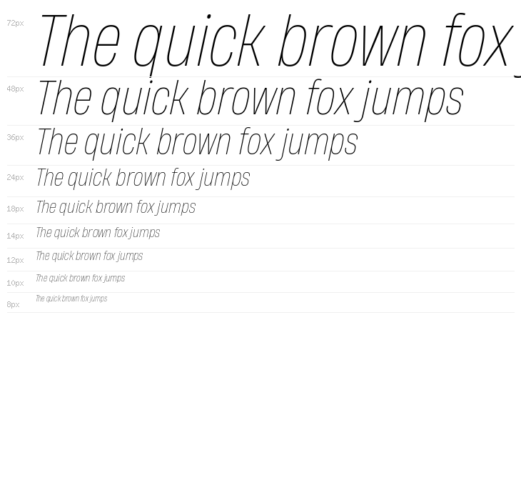 HeadingNow Trial 51 Thin Italic Waterfall