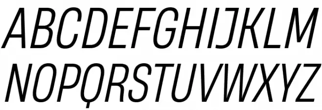 HeadingNow Trial 53 Book Italic Шрифта ВЕРХНИЙ