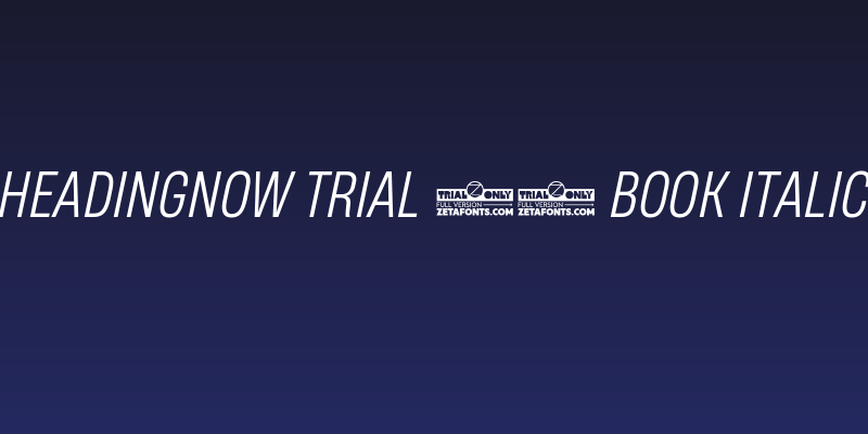 HeadingNow Trial 53 Book Italic Social Header