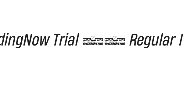 HeadingNow Trial 54 Regular Italic Logo