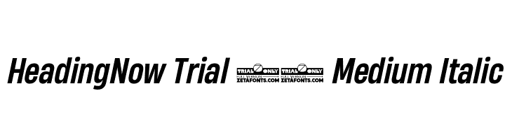 HeadingNow Trial 55 Medium Italic  baixar fontes gratis