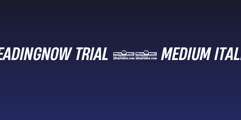 HeadingNow Trial 55 Medium Italic Social Header