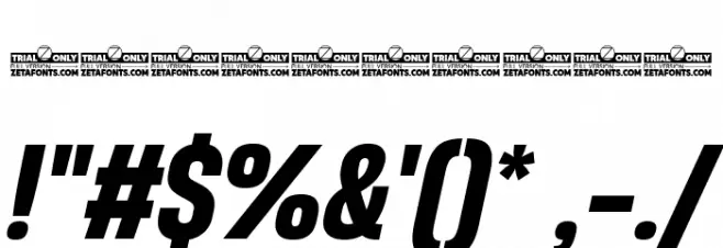 HeadingNow Trial 56 Bold Italic Font OTHER CHARS