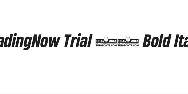 HeadingNow Trial 56 Bold Italic Logo