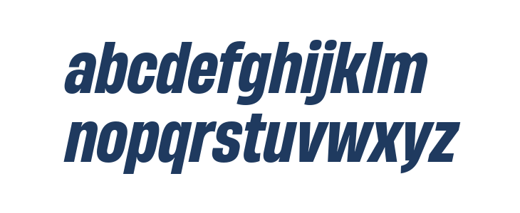 HeadingNow Trial 56 Bold Italic Lowercase