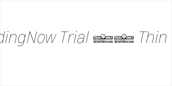 HeadingNow Trial 61 Thin Italic Logo
