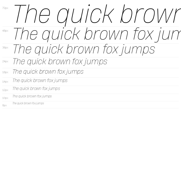 HeadingNow Trial 61 Thin Italic Waterfall