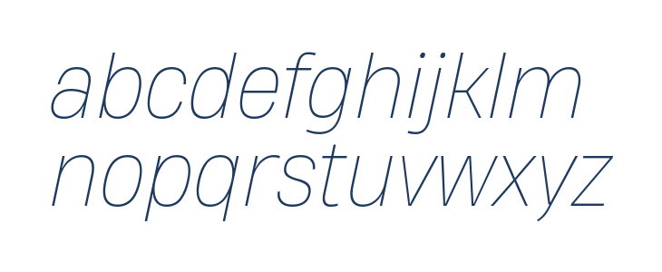 HeadingNow Trial 61 Thin Italic Lowercase