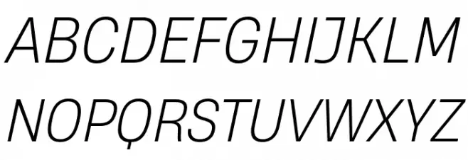 HeadingNow Trial 62 Light Italic Fuentes MAYÚSCULAS