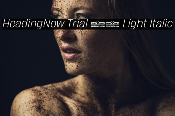HeadingNow Trial 62 Light Italic Example 2