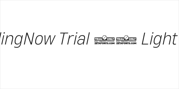 HeadingNow Trial 62 Light Italic Logo