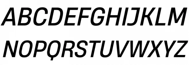 HeadingNow Trial 64 Regular Italic 字体 大写