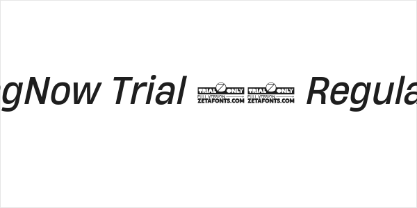 HeadingNow Trial 64 Regular Italic Logo