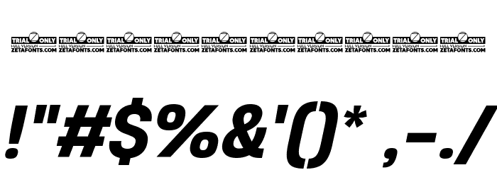 HeadingNow Trial 65 Medium Italic Font OTHER CHARS