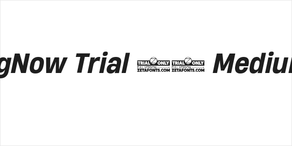 HeadingNow Trial 65 Medium Italic Logo