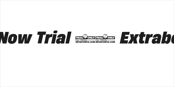 HeadingNow Trial 67 Extrabold Italic Logo