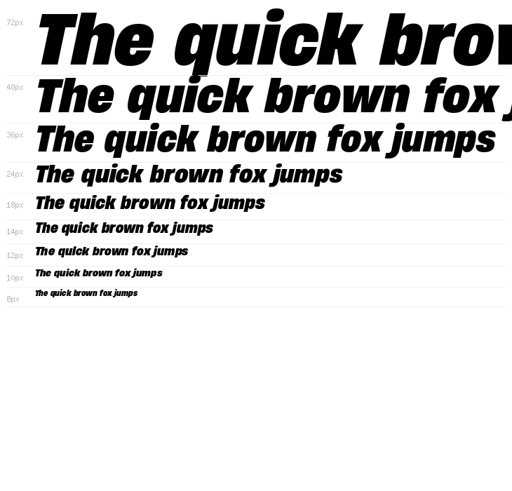 HeadingNow Trial 67 Extrabold Italic Waterfall