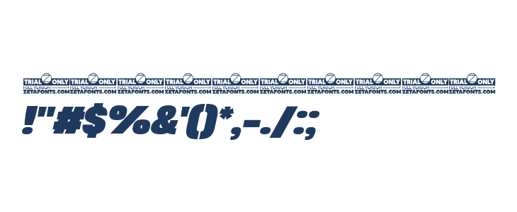 HeadingNow Trial 68 Heavy Italic Other Characters